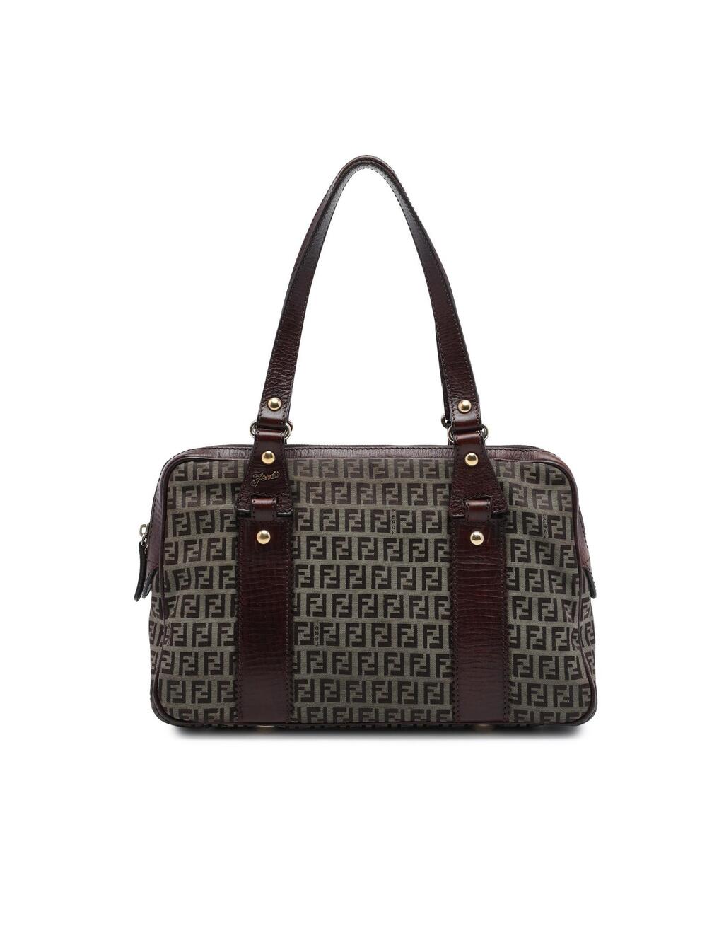 Fendi Zucchino Canvas Shoulder Bag Pre- #362181F66B